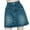 Blue, variant on JIKNTTR Women's Mini Skirts Jean Skorts For Woman High Waisted Trendy Slit Stretchy Denim Skirt With Shorts Casual Summer Skorts Skirts Relaxed Fit Jean Shorts