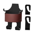 thumbnail image 4 of yotijar Car Seat Back Hook Cup Holder Seat Back Organizer Box for Bags Handbags Burgundy, 4 of 8