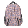 thumbnail image 3 of Paisley and Floral Beige Pattern Cute School Backpack Bag with Padded Back and Adjustable Shoulder Straps 16.9 X 12.6 X 5.9 Inches, 3 of 5
