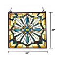 thumbnail image 3 of CHLOE Archie Tiffany-Style Mission Stained Glass Window Panel 20" Height, 3 of 4