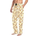 thumbnail image 3 of Men's Pajama Bottoms Cute Corgi Men's Cotton Pajama Pants Men's Loose Printed Pajama Pants Casual Pants with Pockets, 3 of 6