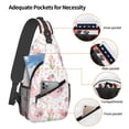 thumbnail image 3 of Lsque Swan And Flowers Pattern Cross Chest Bag Diagonally – Premium Durable Front Chest Sling with Adjustable Padded Strap, High-Capacity Storage, 3 of 8
