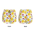 thumbnail image 6 of Goofa Strawberry Lemon Printed Women 2 in 1 Running Shorts,Quick Dry Athletic Workout Shorts,High Waisted Athletic Shorts with Liner Pockets-X-Large, 6 of 9