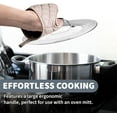 thumbnail image 6 of Sterline Small Universal Lid,Fits 5,8 Inch Cookware,Tempered Glass Top with Steam Vent for Pots, Pan, and Cast Iron Skillets,Stainless Steel Replacement Pot Lid for Kitchen Organizing, Space Saving, 6 of 6