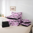 thumbnail image 6 of jejeloiu Retro Boho Aztec 7-Piece Bedding Comforter Set,Rustic Farmhouse Tribal King Bedding Sets,Pink Purple Bed Sheets For Teens,Microfiber Bedroom Decor Reversible, 6 of 8