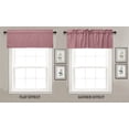 thumbnail image 3 of VargottomSolid CottonValancesRod PocketValancesFor WindowsCurtain Toppers One Panel,56x18 Inches, Rose Pink, 3 of 7