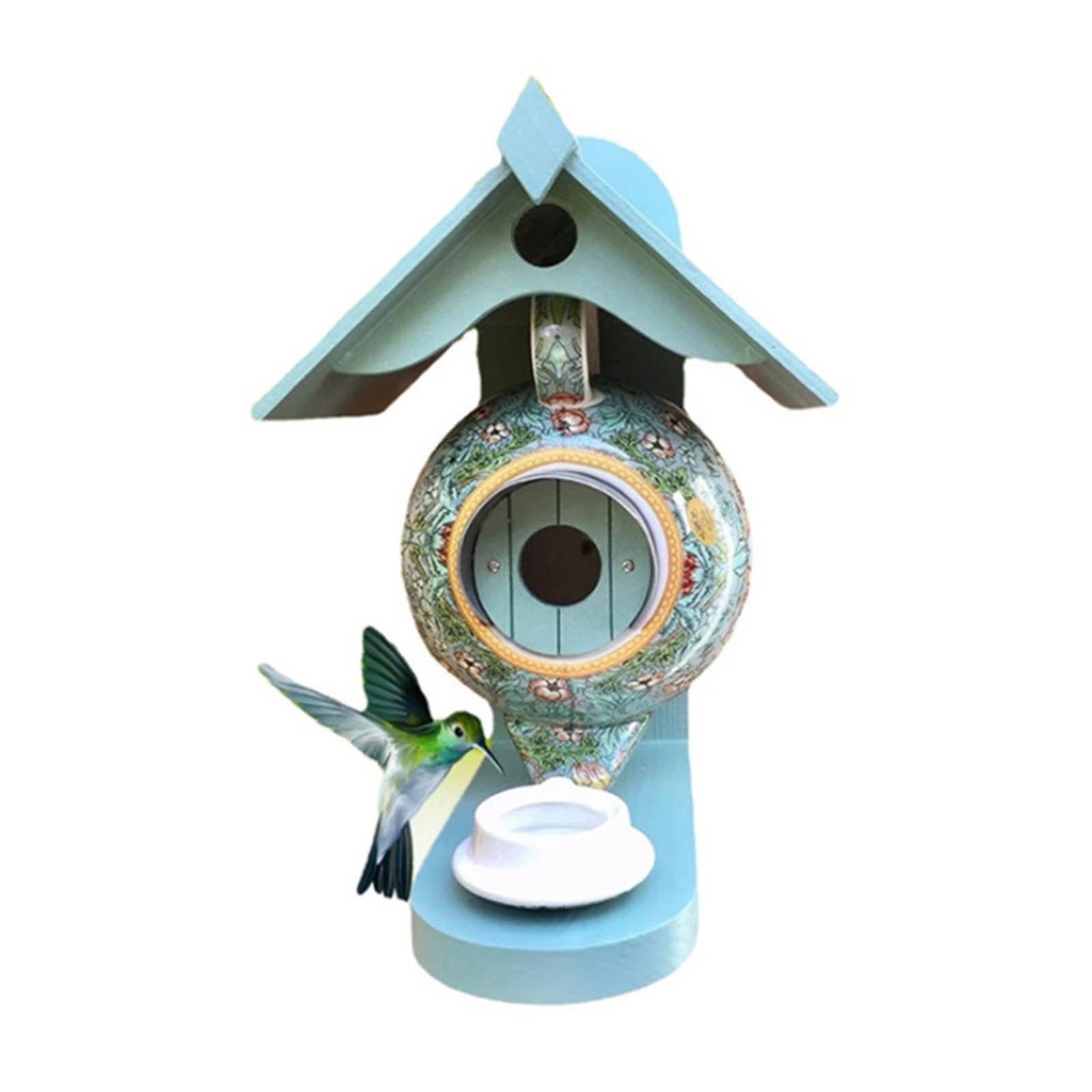 RANMEI teapot birdhouses and feeders, hanging hummingbird feeders