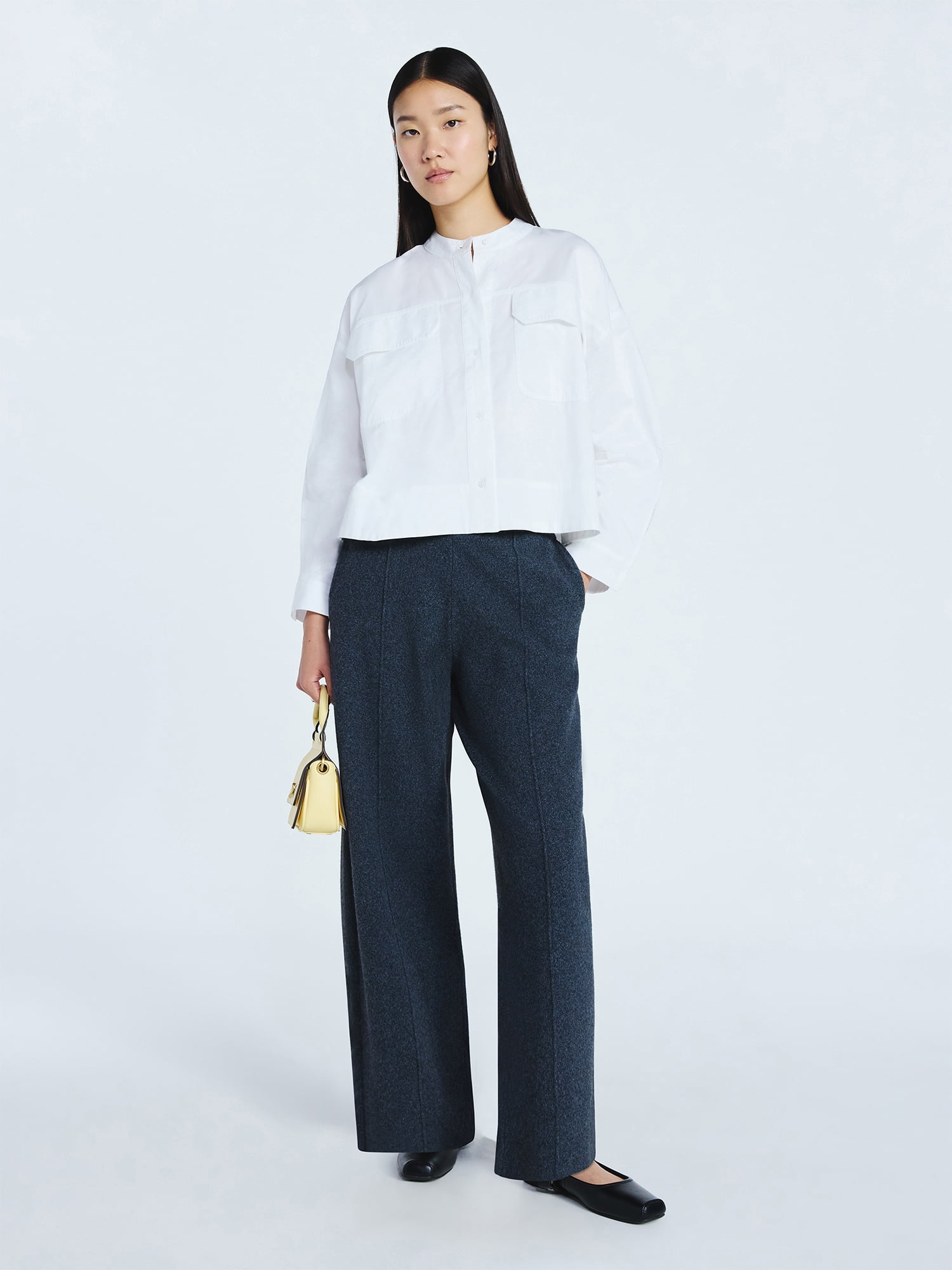 Scoop Women's Sweater Knit Barrel Pants, Sizes XS-XXL