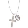 thumbnail image 1 of Delight Jewelry Stainless Steel Psalm 46:10 - Be Still and Know Engraved Cross - Best Mom Ever Charm Necklace, 1 of 4