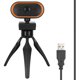 thumbnail image 1 of Cámara web USB de alta definición 2K para videoconferencias en vivo, color naranja, 1 of 14