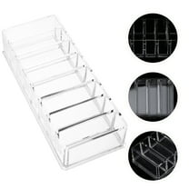YOSADIER Transparent Acrylic Lipstick Storage Box 1Pack 21.5X8.7In Countertop Organizer For Cosmetics
