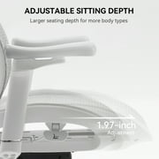 SIHOO Doro S100 Ergonomic Office Chair - with Dual Dynamic Lumbar Support, 5-Level Adjustable Backrest, 4D Coordinated Armrests, 135-degree Max. Recline Angle White