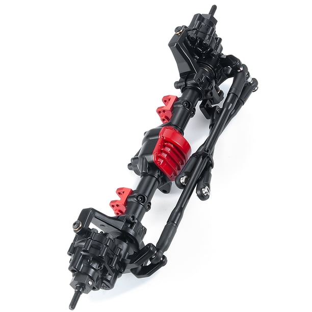 Eje delantero Tholdsy RCGOFOLLOW CNC para 1/10 Axial 90046 Crawler RC Negro