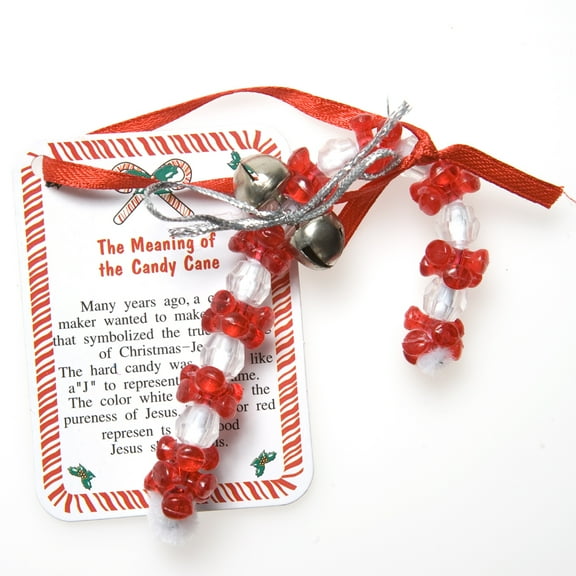 Story Of Candy Cane Ornament Craft - Craft Kits - 12 Pieces