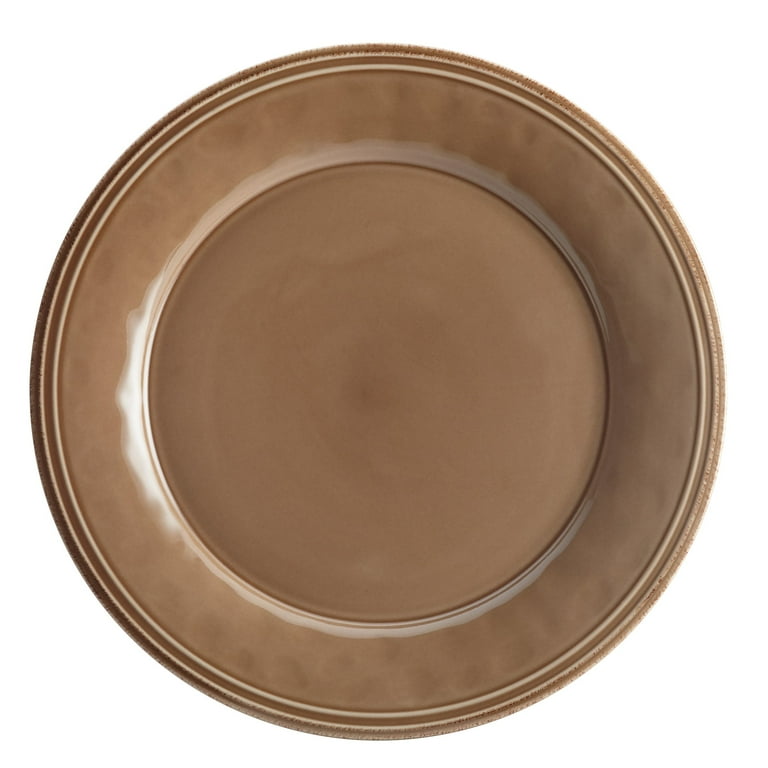 Rachael Ray Cucina 16 Piece Stoneware Dinnerware Set Mushroom Brown Walmart