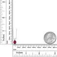 thumbnail image 6 of Gem Stone King 10K White Gold Ruby Red Mystic Topaz Pendant Necklace for Women | 0.80 Cttw | Gemstone November Birthstone | Oval 7X5MM | With 18 inch Chain, 6 of 6