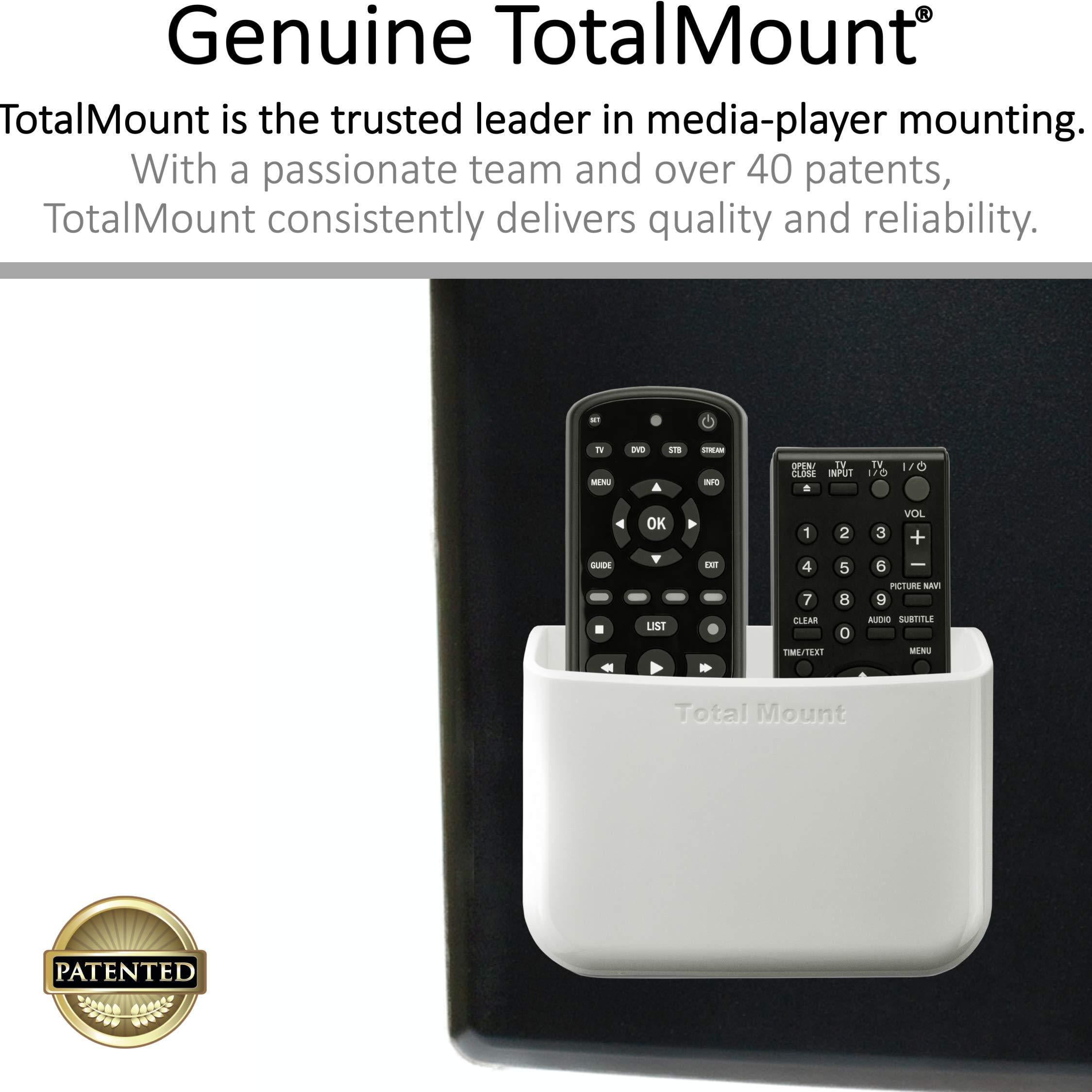 TotalMount Universal Remote Holders Quantity 2 - One Remote per Holder - White