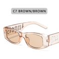 thumbnail image 2 of Gafas de sol cuadradas con montura pequeña Vintage para hombre y mujer, lentes de sol de marca de lujo a la moda, estilo Punk, Hip Hop, Uv400, 2 of 2
