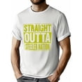 thumbnail image 1 of Camiseta informal de cuello redondo para hombre, estampado "Straight Outta Steeler Nation", tejido de punto, ligeramente elástica, corte regular, ideal para el verano., 1 of 9