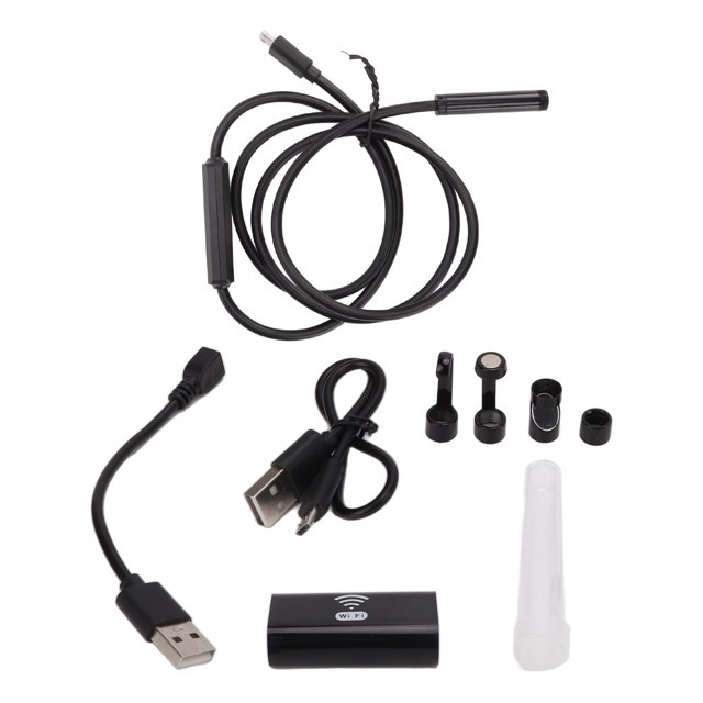 Wireless Endoscope, Borescope Camera Phone Video Recording Long Standby 1200P HD Complete Kits Adjustable Brightness For Auto Repair 1m/3.28ft Cable