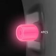 thumbnail image 6 of Luminous Car Tire Stem Caps Universal Pink Pink, 6 of 7