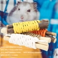 thumbnail image 4 of Pequeños Animales Mastice Juguete, Crecimientes de Dientes en animales Pequeños Madera Molar Madera Fragante Envolta de Cuerda para Juego Diario para Hámster, 4 of 7