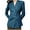 Blue, variant on miqiqism Women's Casual Trench Cardigans Teen Girls Cozy Long Sleeve Lapel Button Down Belted Jacket Juniors Outerwear Peacoat with Pockets Casual Solid Clothing,Black,Medium