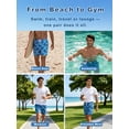thumbnail image 5 of DAKIMOE Mens Swim Trunks 2 in 1 Swim Shorts with Compression Liner Quick Dry Swimsuits Bathing Suits Stretch Swimming Board Shorts Beach Swimwear with Zipper Pockets, 5 of 9