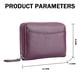 thumbnail image 4 of Cartera para tarjetas de crédito Laklulu con 12 ranuras + 2 ranuras para efectivo Estuche para tarjetas con cremallera de cuero PU suave, 4 of 5