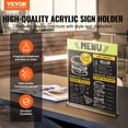 thumbnail image 2 of VEVOR Acrylic Sign Holder 6 Pack 8.5 x 11 inch Double Sided Display Sign Holder, 2 of 9