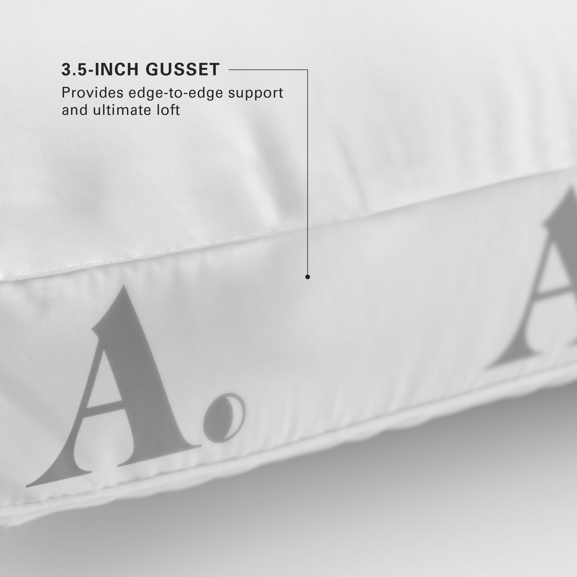 Allswell Side Sleeper Bed Pillow with HYGROCOTTON® Temperature Regulating Cover, Standard/Queen, 2-Pack