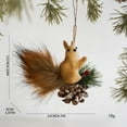 thumbnail image 2 of Christmas Squirrel Decoration Christmas Tree Pendant Party Decoration Cute Hairy Decorations,Festive Holiday Decor for Xmas Tree, Home Party Decoration, 2 of 2