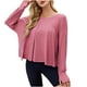 thumbnail image 5 of Karight Open Back Tops for Women Long Sleeve Athletic Shirts Backless Gym Yoga Workout T-Shirt Trendy Blouses with Thumb Hole, 5 of 9