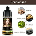 thumbnail image 2 of Herbishh Shampooing Colorant Châtain pour Cheveux Gris, Permanent, pour Hommes et Femmes (500 ml), 2 of 9