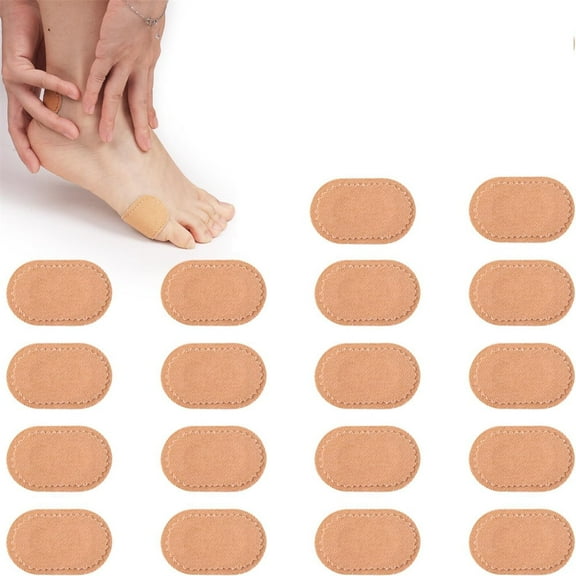 NOGIS 18 Pcs Bunion Pads, Bunion Cushion Protector Pads Foot Callus Cushion Toe Cushions Pad to Wear with Shoes, Corn Cushions Patches for Women Men Reduce Friction