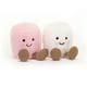 thumbnail image 1 of Malvaviscos rosas y blancos de peluche Jellycat Amuseables, 1 of 7