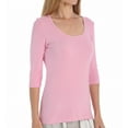 thumbnail image 2 of Women's PJ Harlow JST2011 Norah 3/4 Sleeve Tee (Black L), 2 of 4