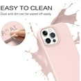thumbnail image 4 of iPhone 13 Pro Max Case,Slim Fit Liquid Silicone Soft Gel Rubber Lightweight Microfiber Lining Shockproof Anti-Scratch Non Slip Protective Phone Cover for iPhone 13 Pro Max 6.7 Inch, Pink Sand, 4 of 8