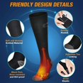 thumbnail image 4 of PALONE Winter Heating Socks Warm Outdoor Ski Socks USB Charging Heating Elastic Comfortable Electric Socks Christmas Gift Socks, 4 of 5