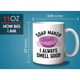 thumbnail image 6 of Soap Maker Mug White 11oz - Always Smell Good B - Soap Maker Soap Making Handmade DIY Fragrance Soap Bar, 6 of 7
