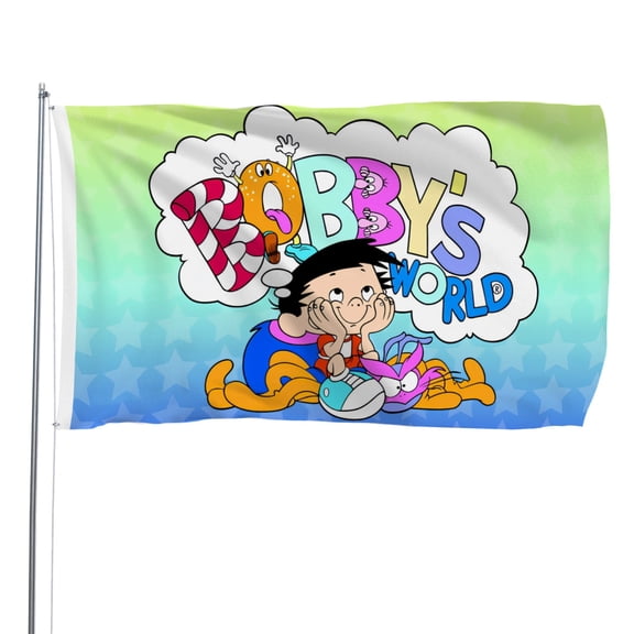 Flags for Bobby's World Decorations for Home, Outside, Indoor Outdoor Flag, House Flag Party Funny Gift Banner 3×5 FT