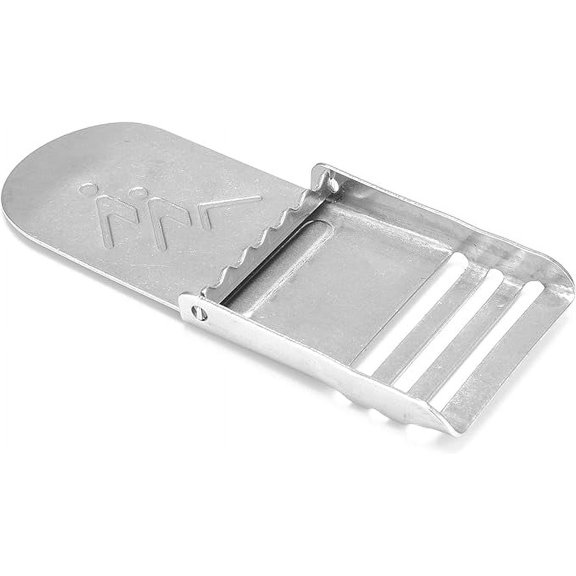 GOGHOST Stainless Steel Weight Belt Buckle with 3 Slots,Silver