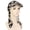 Black Khaki, variant on Women's Chemo Headwear Brim Lightweight Beanie Hat Pre Tied Head Scarf Headwraps