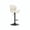 White, variant on Hawsaiy Swivel Bar Stools Set of 2, Adjustable Height Faux Leather Bar Stools with Back, Double-Layer Upholstered Counter Height Bar Chairs for Kitchen Island, Black