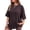 Navy #1, variant on Oversized Striped Short Sleeve Shirts for Women Crew Neck Drop Shoulder Tshirts Y2K Casual Summer Tops Navy M