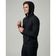 thumbnail image 6 of Real Essentials 3 Pack: Men's Cotton Henley Pullover Hoodie Casual Workout Comfort Long Sleeve Hooded Sweatshirt Big & Tall, 6 of 6