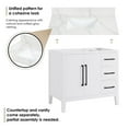 thumbnail image 5 of Altair Design Laurel 36" Wood Vanity with overflow Integrates in in White, 5 of 13