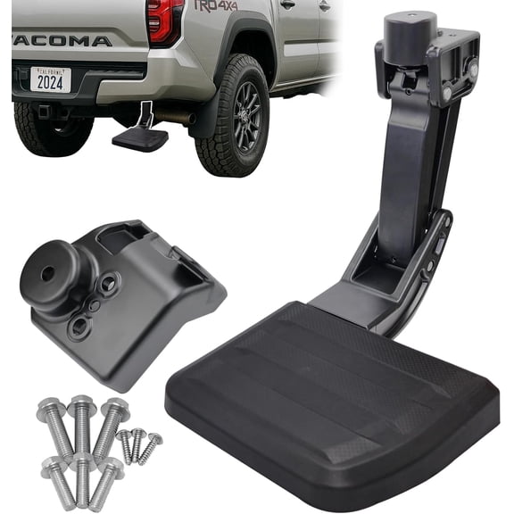 Rear Bed Step Tailgate Bedstep Compatible with Toyota Tacoma 2024 2025, Folding Truck Step Retractable Bumper Tailgate Step Replace pt392-35920