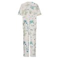 thumbnail image 5 of ICHUANYI Clearance Women's Fashion Casual Spring Summer Short Sleeve Round-Neck Blouses & Shirts Sets ICHUANYI "ICHUANYI", 5 of 5