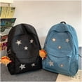 thumbnail image 6 of SQDWYGUO Cute Y2K Backpack Stars Pattern Preppy Backpack Laptop Backpack Back to College Supplies,Blue, 6 of 8